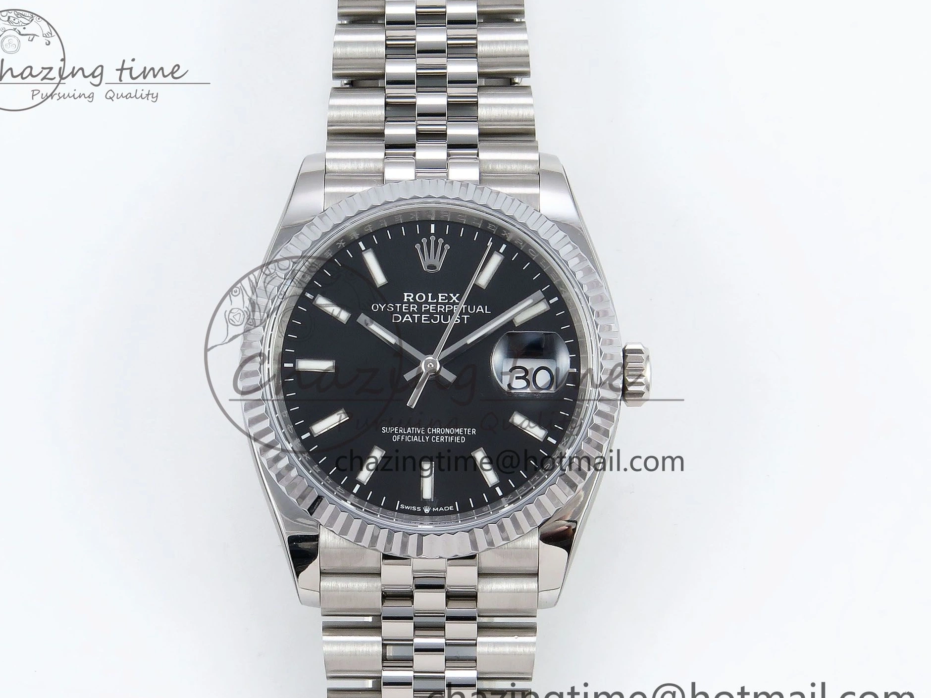 0101 Datejust 36mm 126234 904L Steel HGF 1:1 Best Edition Black Dial on SS Bracelet VR Sophisticated 1483